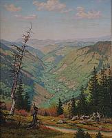 Julius Heffner Blick ins Tal, OelPlatte, 87 x 70 cm.JPG